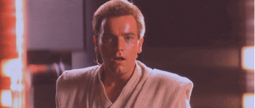 Obi Wan Kenobi Shouting No In Starwars GIF