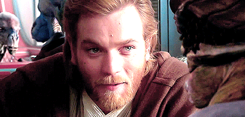 Obi Wan Kenobi Smiling In Starwars Movie GIF