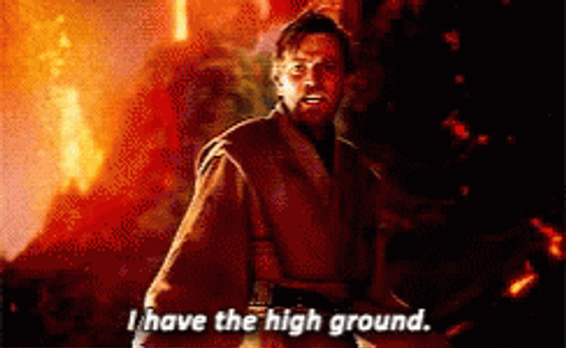 Obi Wan Kenobi Star Wars High Ground GIF
