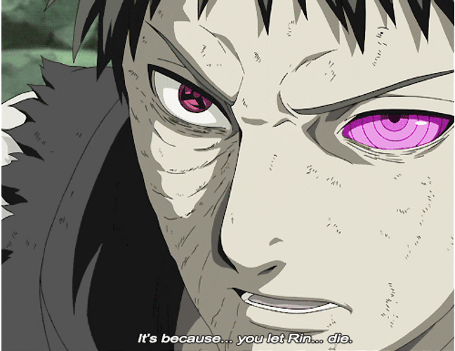 Obito You Let Rin Die GIF
