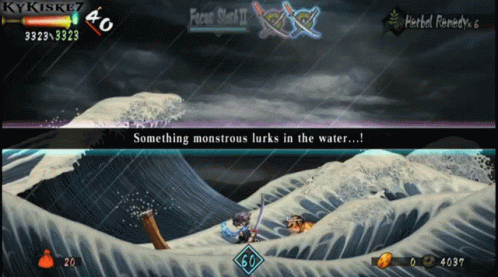 Oboro Muramasa Sailing Japanese Wave GIF