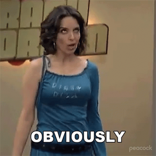 Obviously Liz Lemon Tina Fey GIF