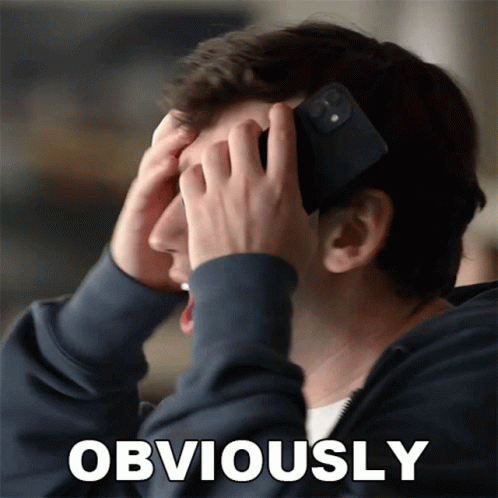 Obviously Guy's Aggravated Reaction GIF