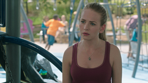 Obviously Britt Robertson Agreeing GIF