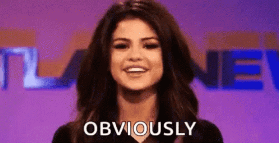 Obviously Selena Gomez Flipping Hair GIF