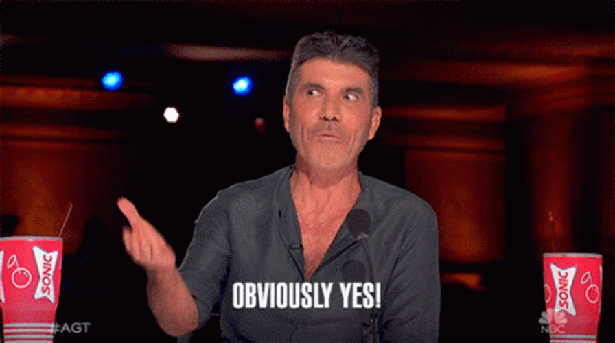 Obviously Simon Cowell  AGT GIF