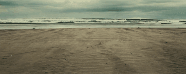 Ocean And Sand In Wind GIF