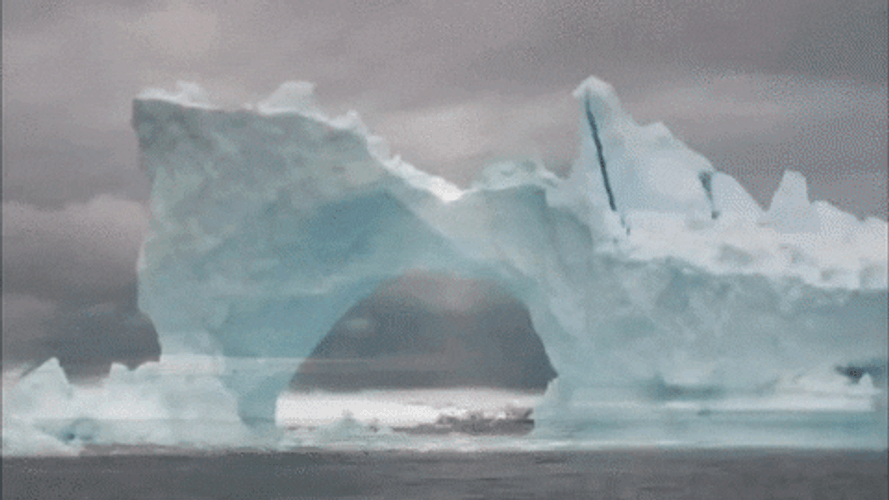 Ocean Ice Glacier Breaks GIF