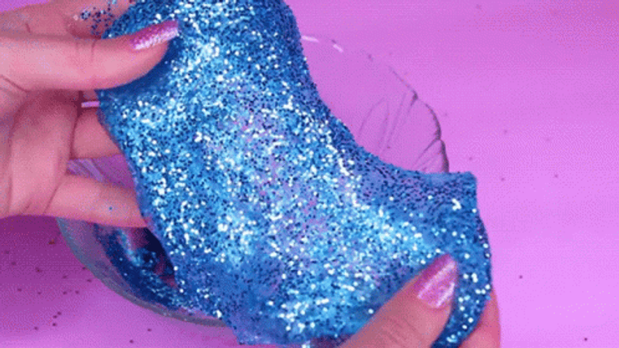 Ocean Like Glittery Slime GIF