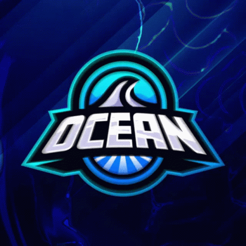 Ocean Logo With Wave GIF