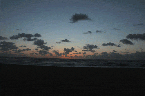 Ocean Through The Day GIF