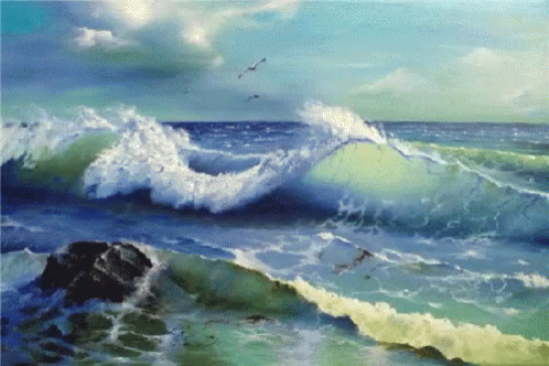 Ocean Waves Slow Motion GIF