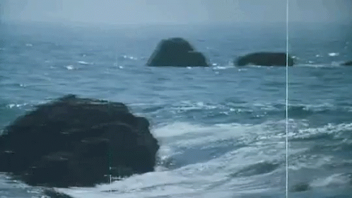 Ocean Waves Vintage Shot GIF