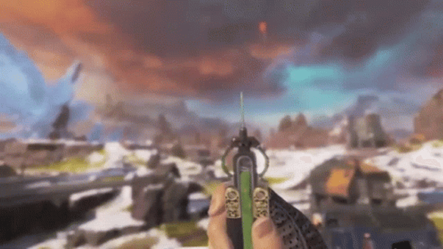 Octane Animation Butterfly Knife Rock GIF