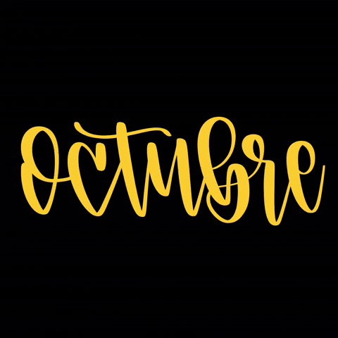 October Wavy Premium Vector Arts GIF