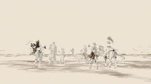 Octopath Traveler Battle GIF