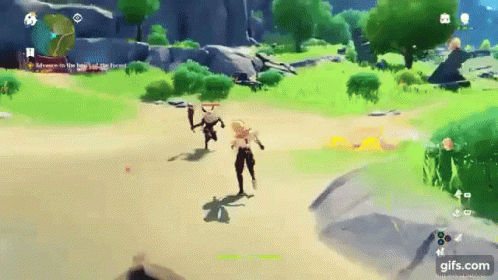 Octopath Traveler Male Aether Battle GIF