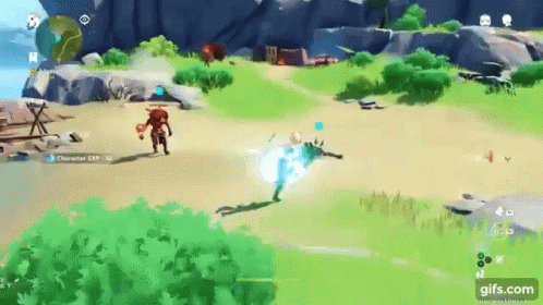 Octopath Traveler Male Aether Fight GIF