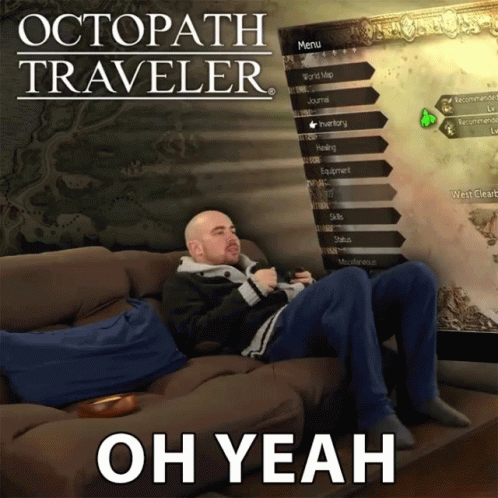 Octopath Traveler Tired Oh Yeah GIF