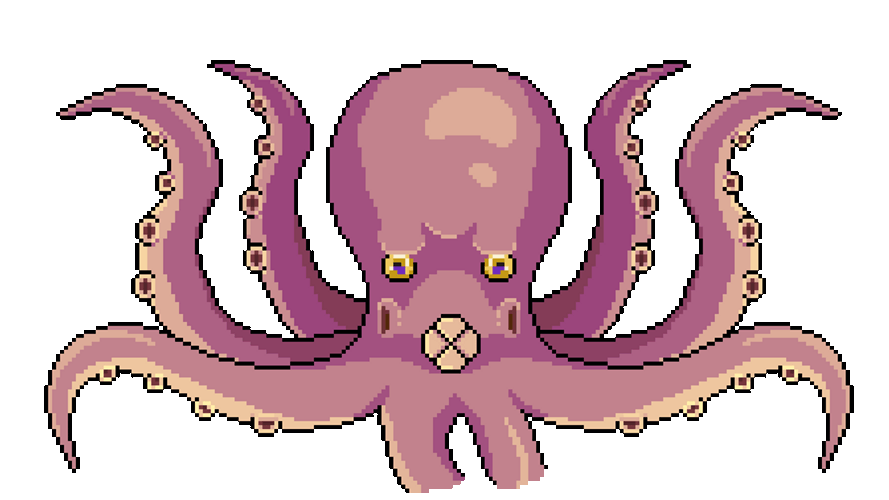 Octopus Flapping Tentacles Animated GIF 
