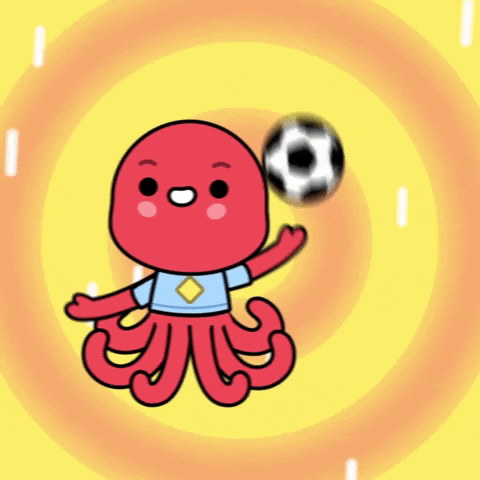Octopus Playing Soccer In Toca Boca GIF