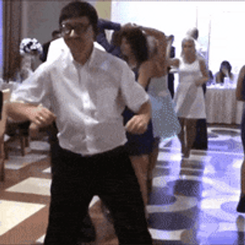 Odd Man Dancing Funny Wedding GIF