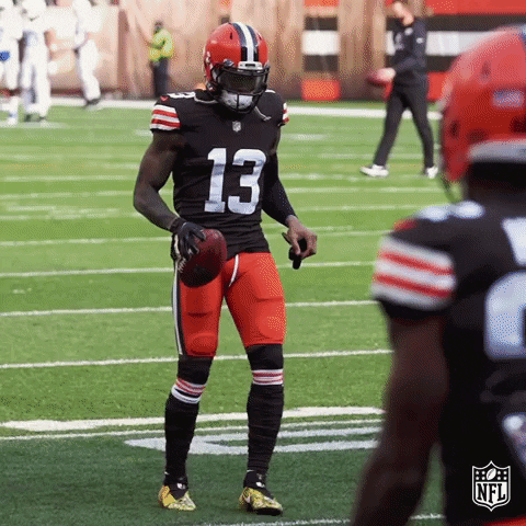 Odell Beckham Jr Doing Tiptoe Steps GIF