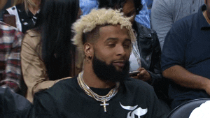 Odell Beckham Jr Posed With Peace Sign GIF