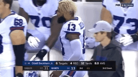 Odell Beckham Jr Scratched His Head GIF