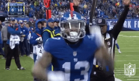 Odell Beckham Jr Showed Off Happy Dance Moves GIF