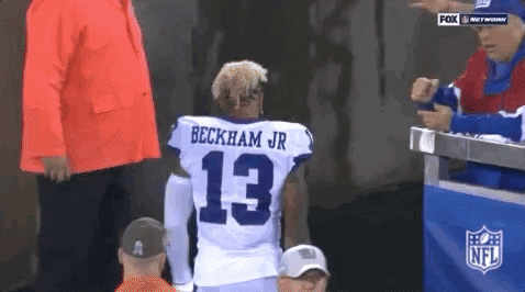 Odell Beckham Jr Walk Out From The Pitch GIF