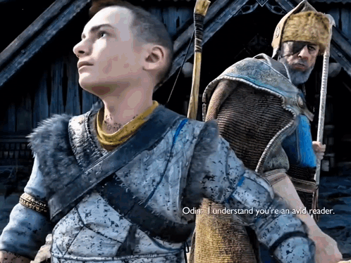 Odin Talking to Young Boy