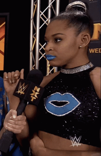 Bianca Belair Offended On Interview GIF