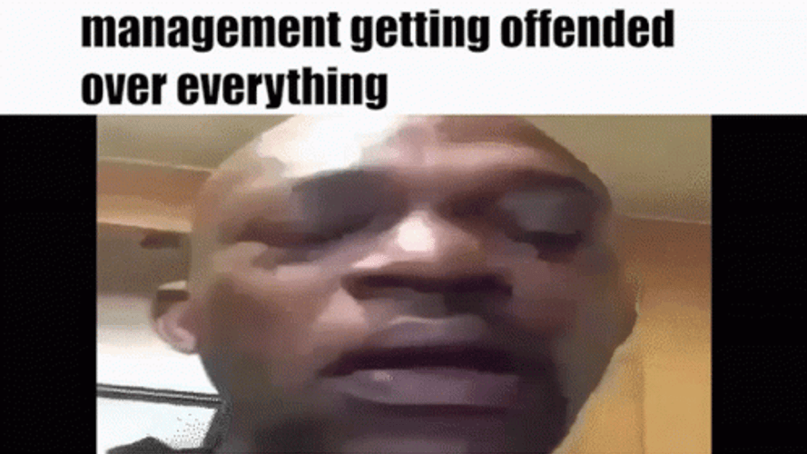 Offended Black Man Crying Meme GIF
