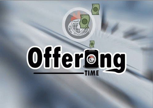 Offering Time Logo With Globe GIF