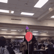 Office Cafeteria Single Birthday Balloons GIF