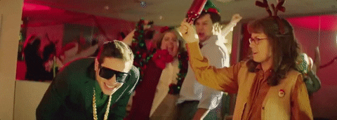 Office Christmas Party Chaos GIF