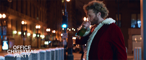 Office Christmas Party Drinking Game GIF