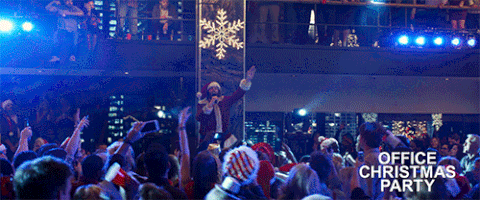 Office Christmas Party Rave GIF