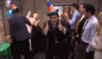 Office Holiday Party Mess GIF