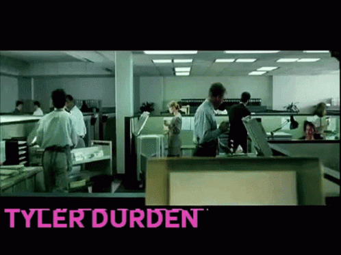 Office Screenshot With Name Tyler Durden