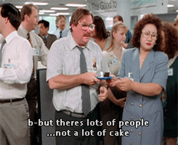 Office Space Lots Of Cake GIF