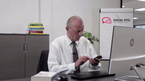Office Worker Busy Pretending To Work GIF