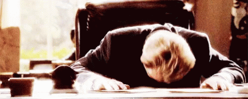 Officer Bang Head On Desk GIF