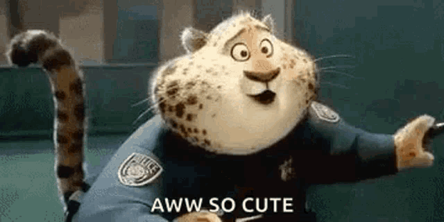 Officer Clawhauser Aww Gif GIF