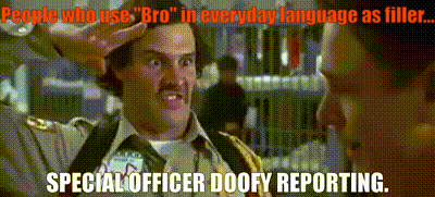 Officer Doofy People Use Bro Every Day GIF