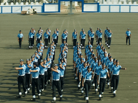 Officers Salute Parade GIF