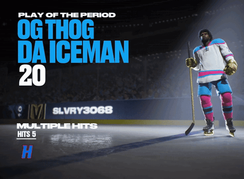 OG Thog Da Iceman 20 Hockey Poster
