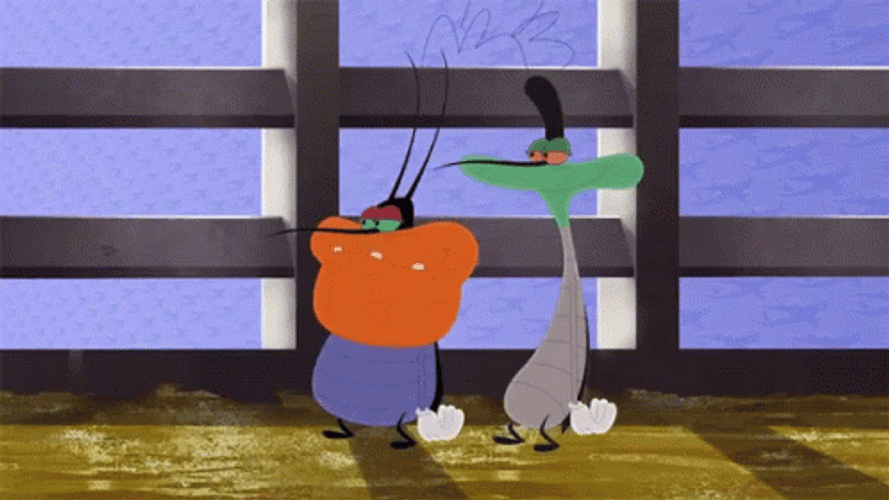 Oggy And The Dancing Cockroach GIF