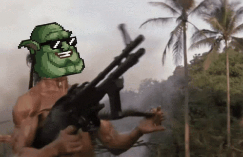 Ogre Rambo Machine Gun GIF